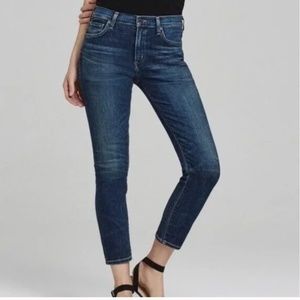 Citizens Of Humanity Blue Ankle Jeans
